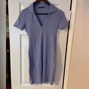 zara blue dress